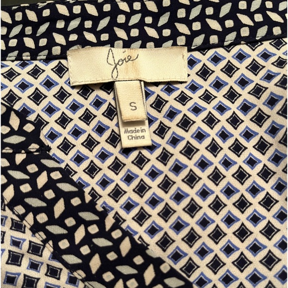 Joie Long Sleeve Blouse with Contrasting Collar and Cuffs - Picture 7 of 8